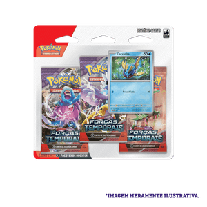 Triple Pack Pokémon TCG Bellibolt Escarlate E Violeta 5 Forças Temporais