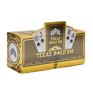 Baralho de Poker Texas Hold'em de Plástico Caixa de Dúzia Naipe Grande